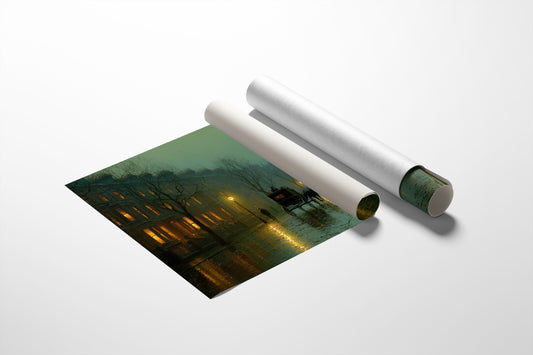 Foggy Streets Await Midnight Carriage