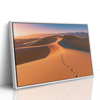 Footprints Over Golden Dunes