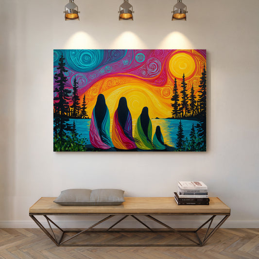 Sacred Waters Meet Northern Lights