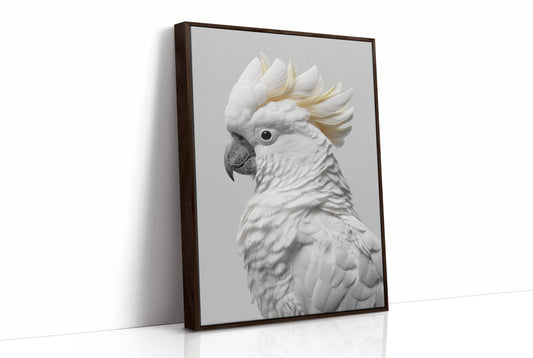 Alabaster Majesty: Portrait of a Cockatoo