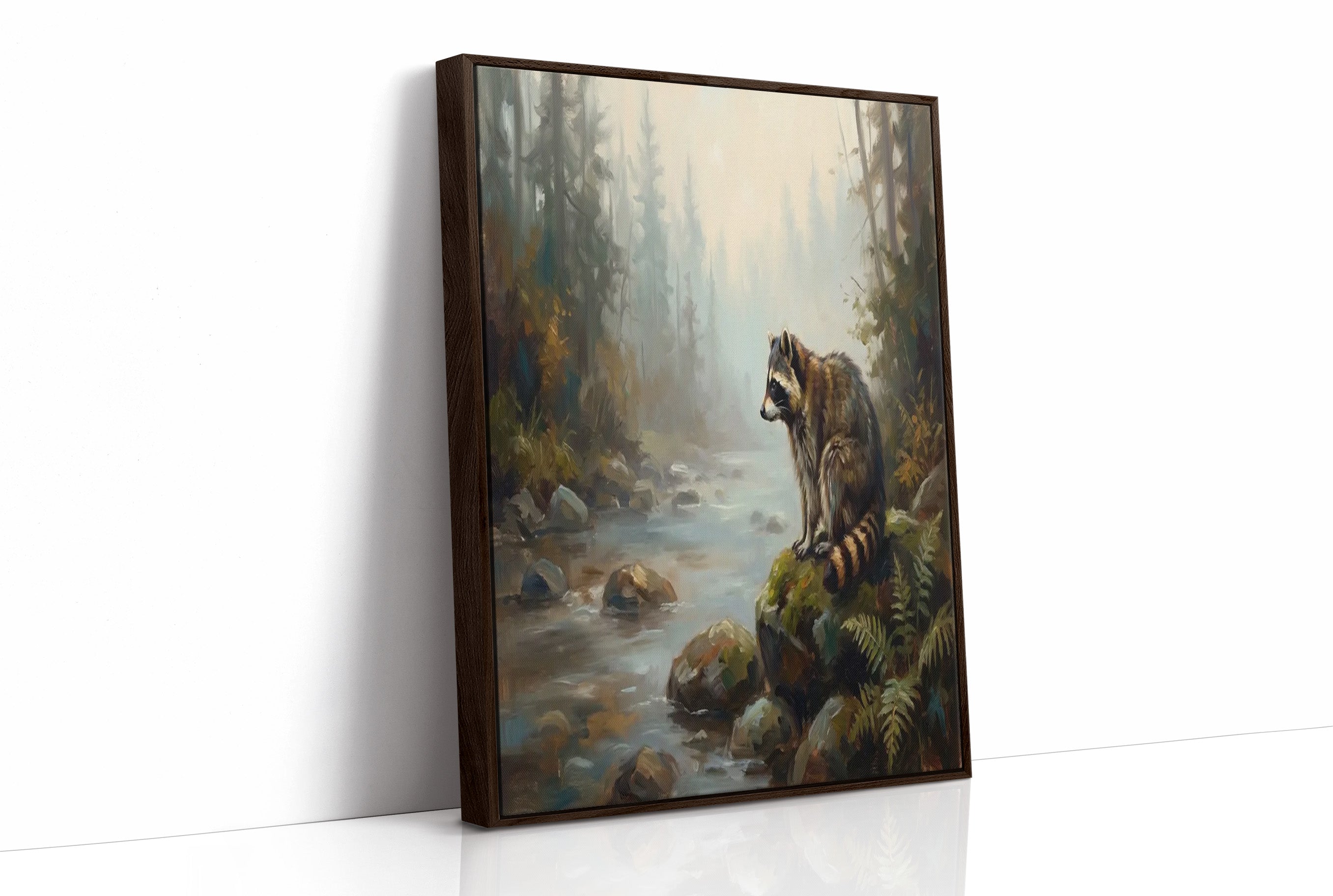 Raccoon by the Rapids