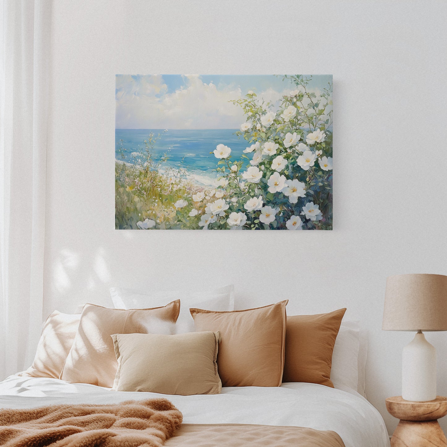 Coastal Roses Dance With Waves