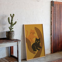 Safe Paws Warm Hearts Cat Print