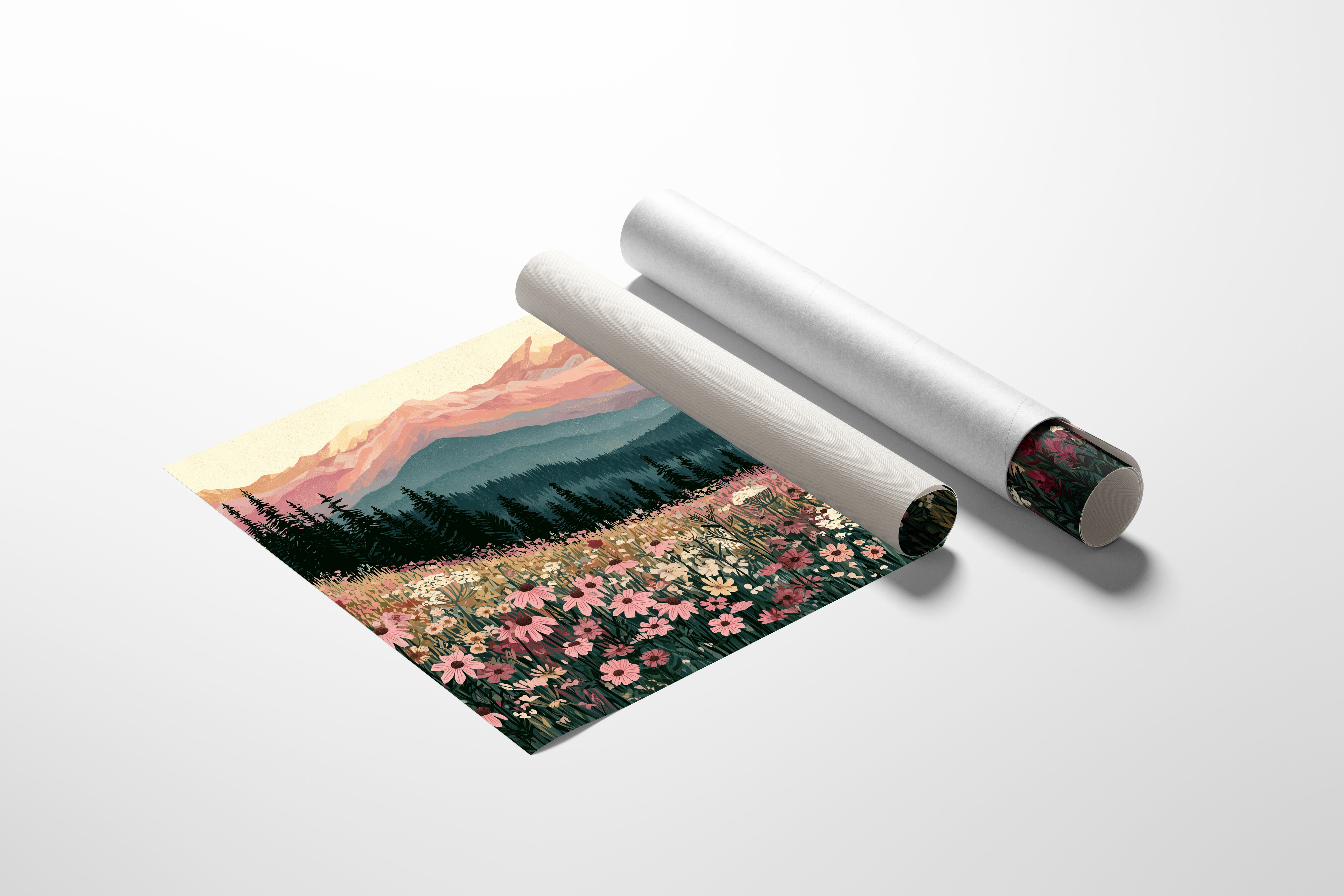 Coneflower Meadow Sunset