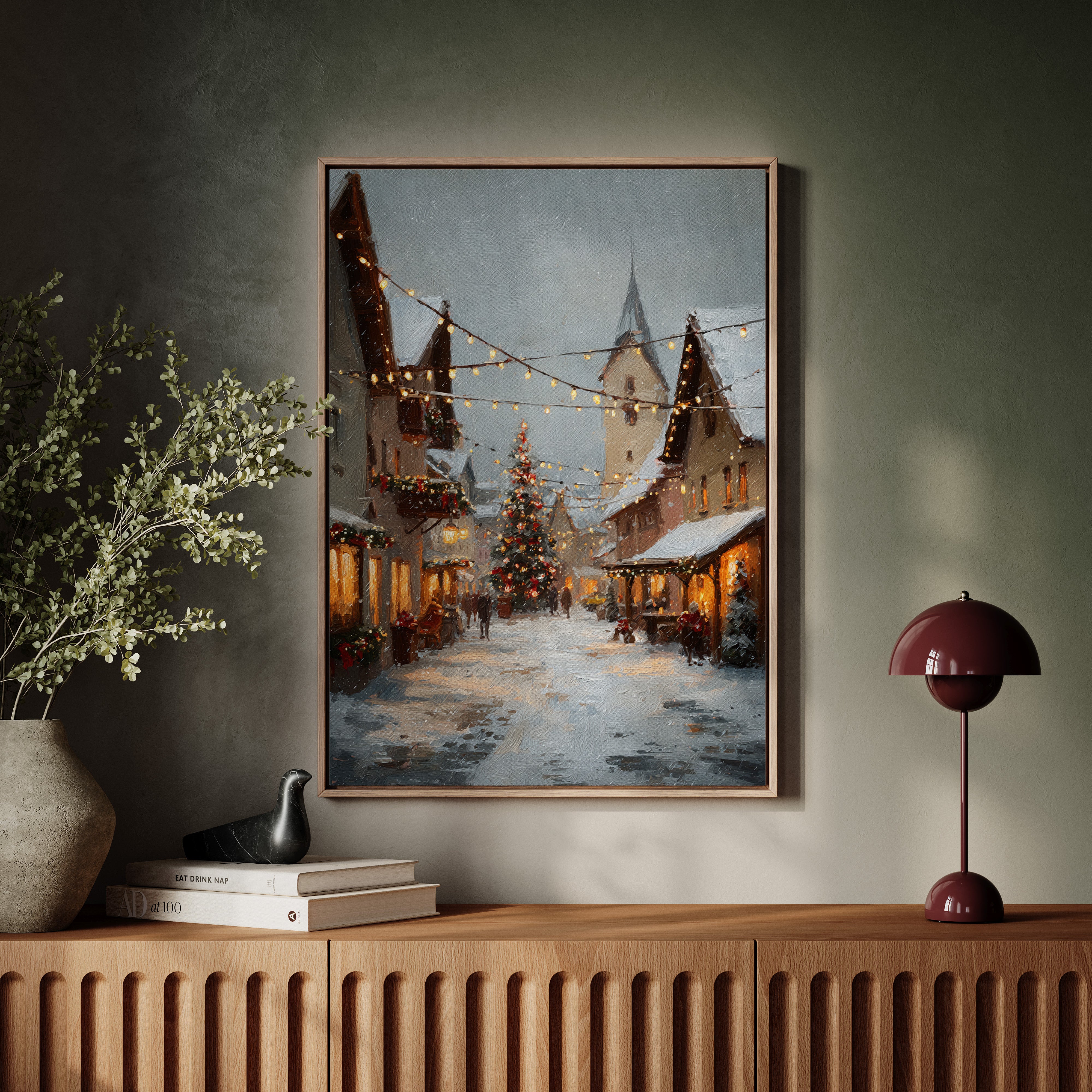 Twinkling Lights and Frosted Streets