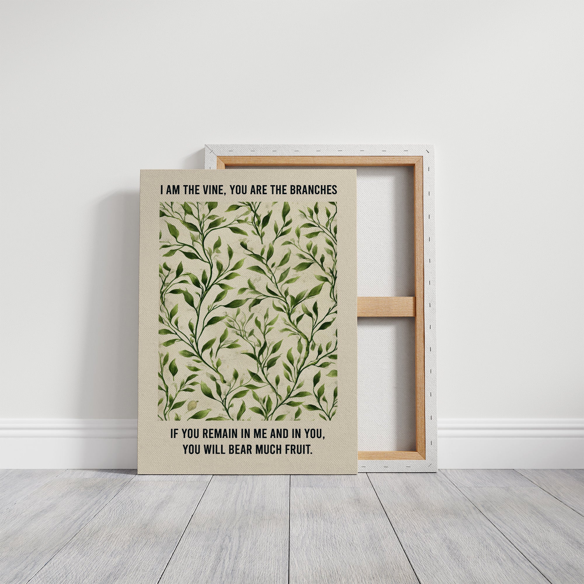 Verdant Words On Wooden Rest
