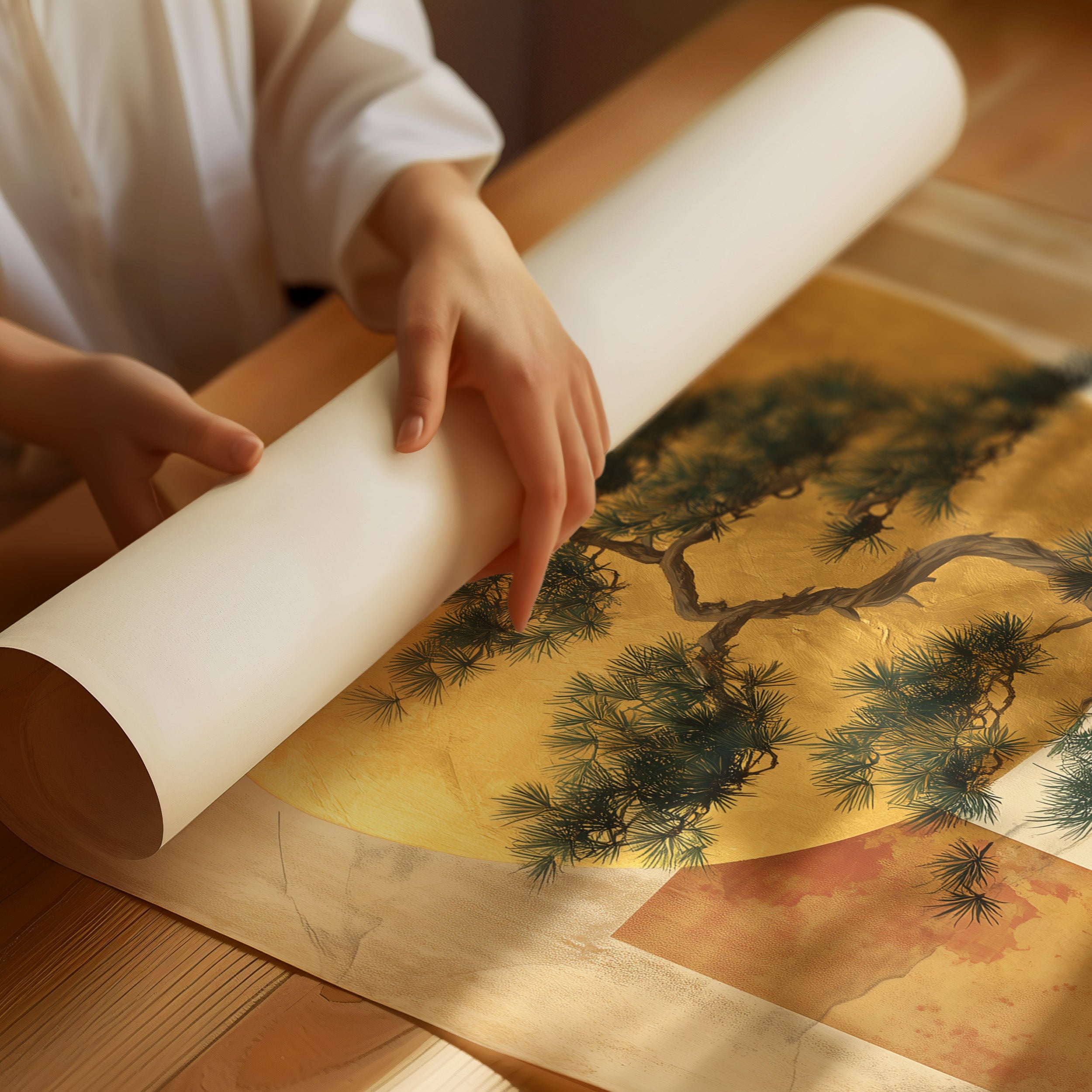 Bonsai Tales In Golden Hours