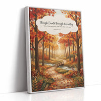 Though I Walk Through the Valley: Autumn Forest Bridge