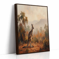 Kangaroo in the Outback Haze