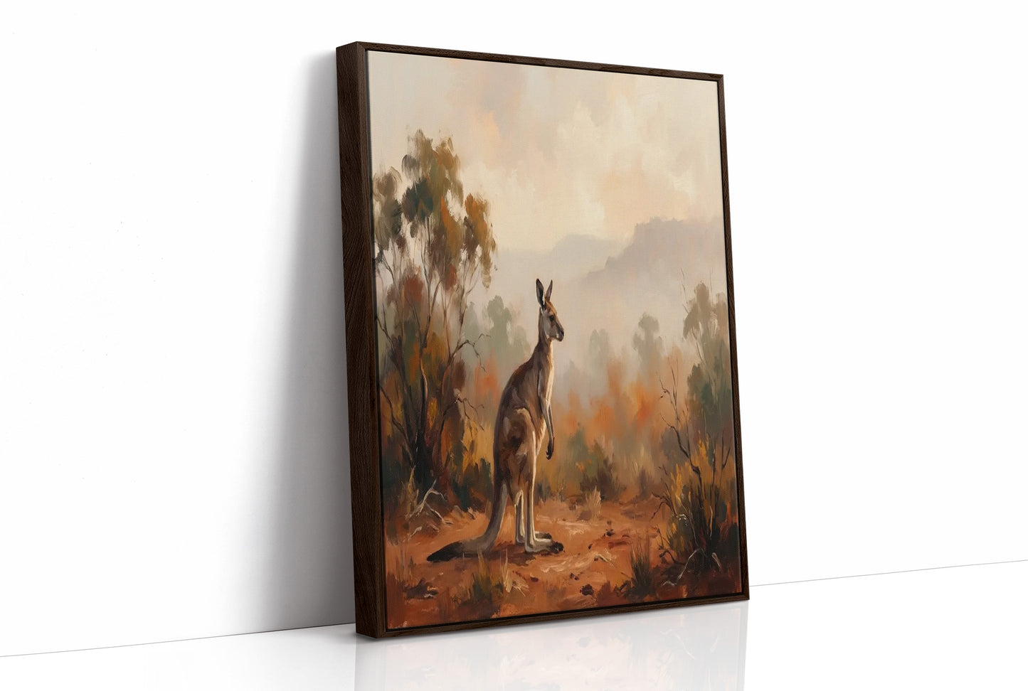 Kangaroo in the Outback Haze