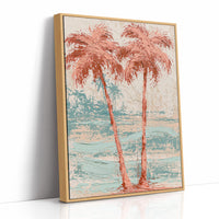Two Palms Lean In, Coral Heart