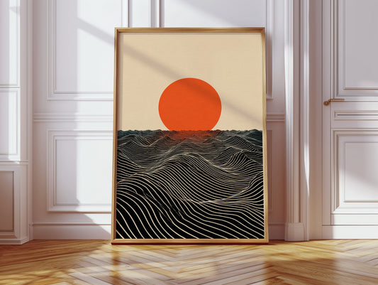 When Sun Meets the Sea's Embrace