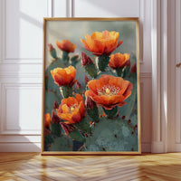 Cacti Bloom Under Desert Sun