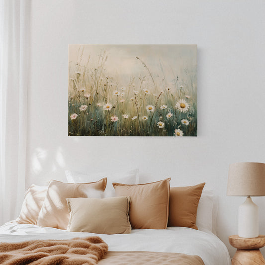 Morning Light Dances Through Daisies