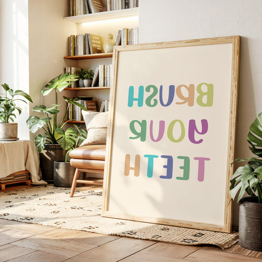 Pastel Letters Dance Like Spring Brush Your Teeth