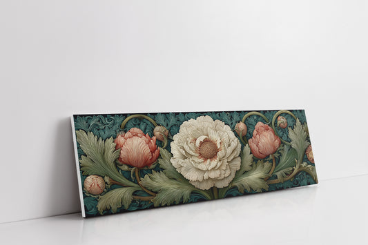 Vintage Peony Blooming Garden