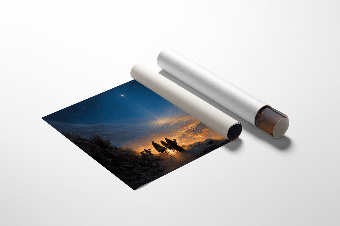 Ancient Journey Under Starlit Skies