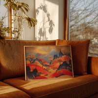 Mountain Dreams In Crimson Flow