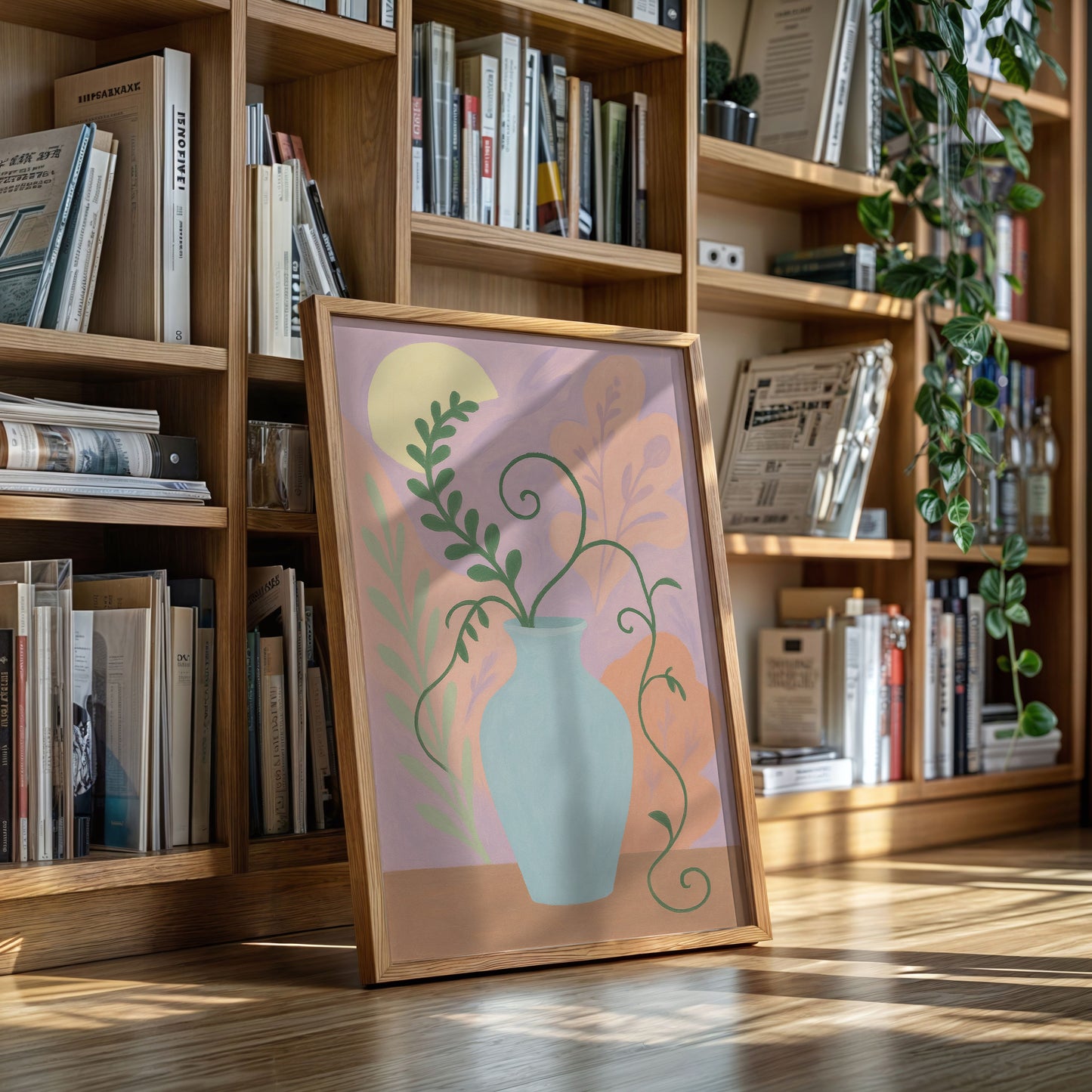 Sunny Fruit Bowl on Blue