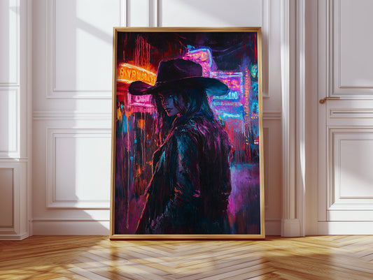 Cowgirl Noir in Neon Lights