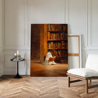 Whimsical Ghost Library Canvas Print - Enchanting Art - Gallery Canvas image 12