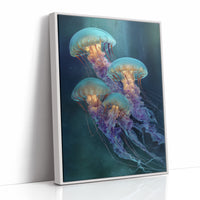 Ocean Ballet In Teal Depths