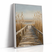 Shoreline Whispers Through Golden Reeds