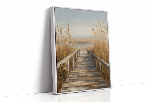 Shoreline Whispers Through Golden Reeds