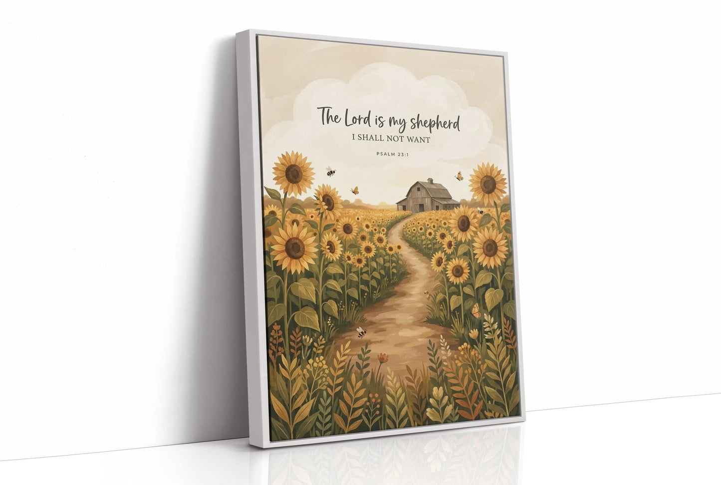 The Lord Is My Shepherd: Sunflower Barn Path