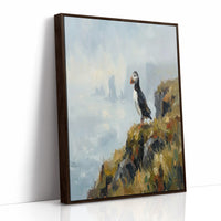 Puffin on the Cliff's Edge