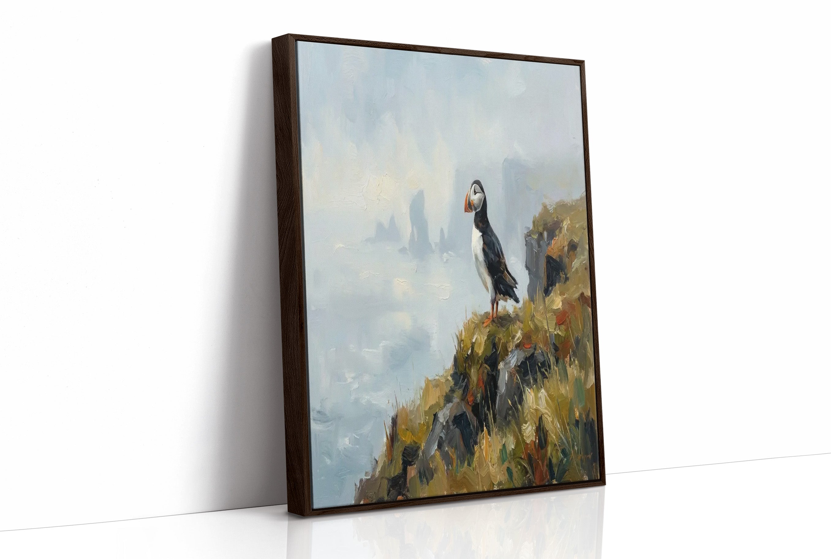 Puffin on the Cliff's Edge