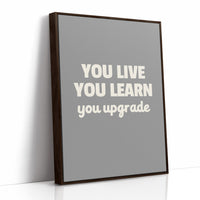 You Live You Learn You Upgrade