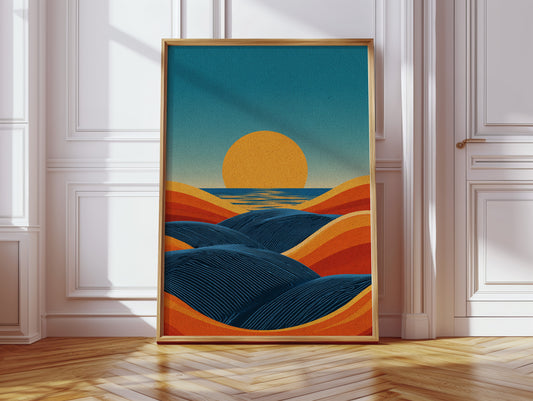 Sunset Over Rolling Dunes