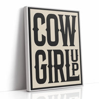 Cowgirl Up Bold Western Spirit Art
