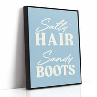 Coastal Words Against Sky Blue