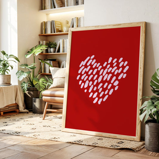 Brushstrokes Dance Into Love's Pattern