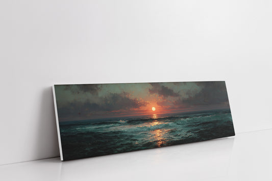 Crimson Ocean Sunset