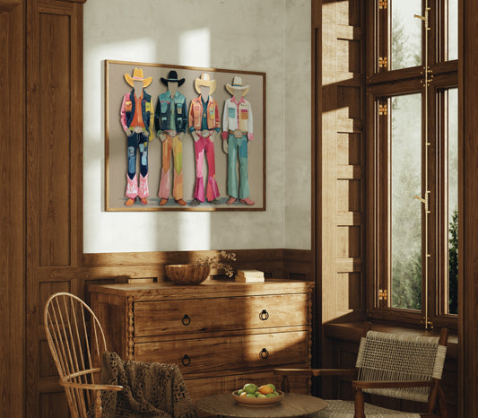 Rhinestone Cowboys Paint Pastel Days