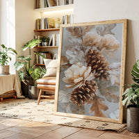 Pine Cones Dance In Winter Light