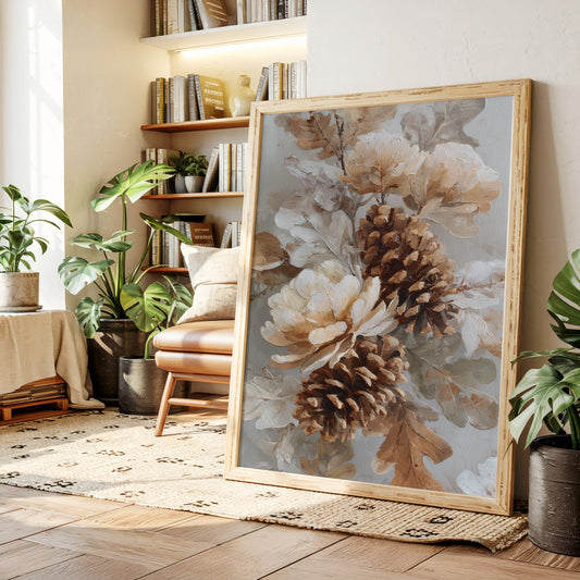 Pine Cones Dance In Winter Light