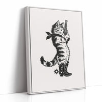 Purrpare for Trouble – Cowboy Cat Sheriff Print