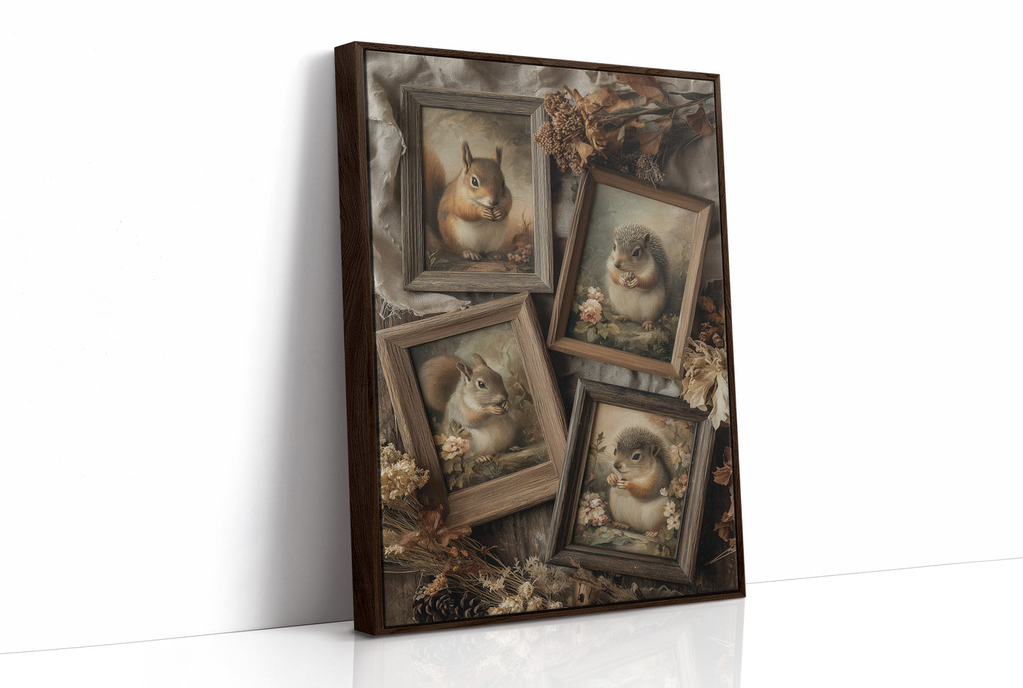 Woodland Portraits in Rustic Frames