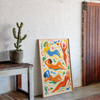 Joyful Nudes in Colorful Flow