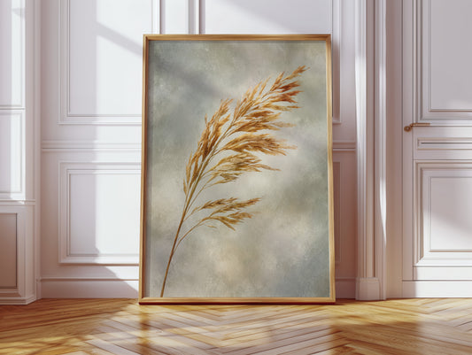 Golden Grains in Gentle Breeze