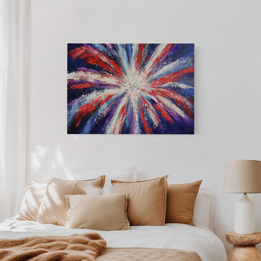 Starburst Symphony In Patriot Colors