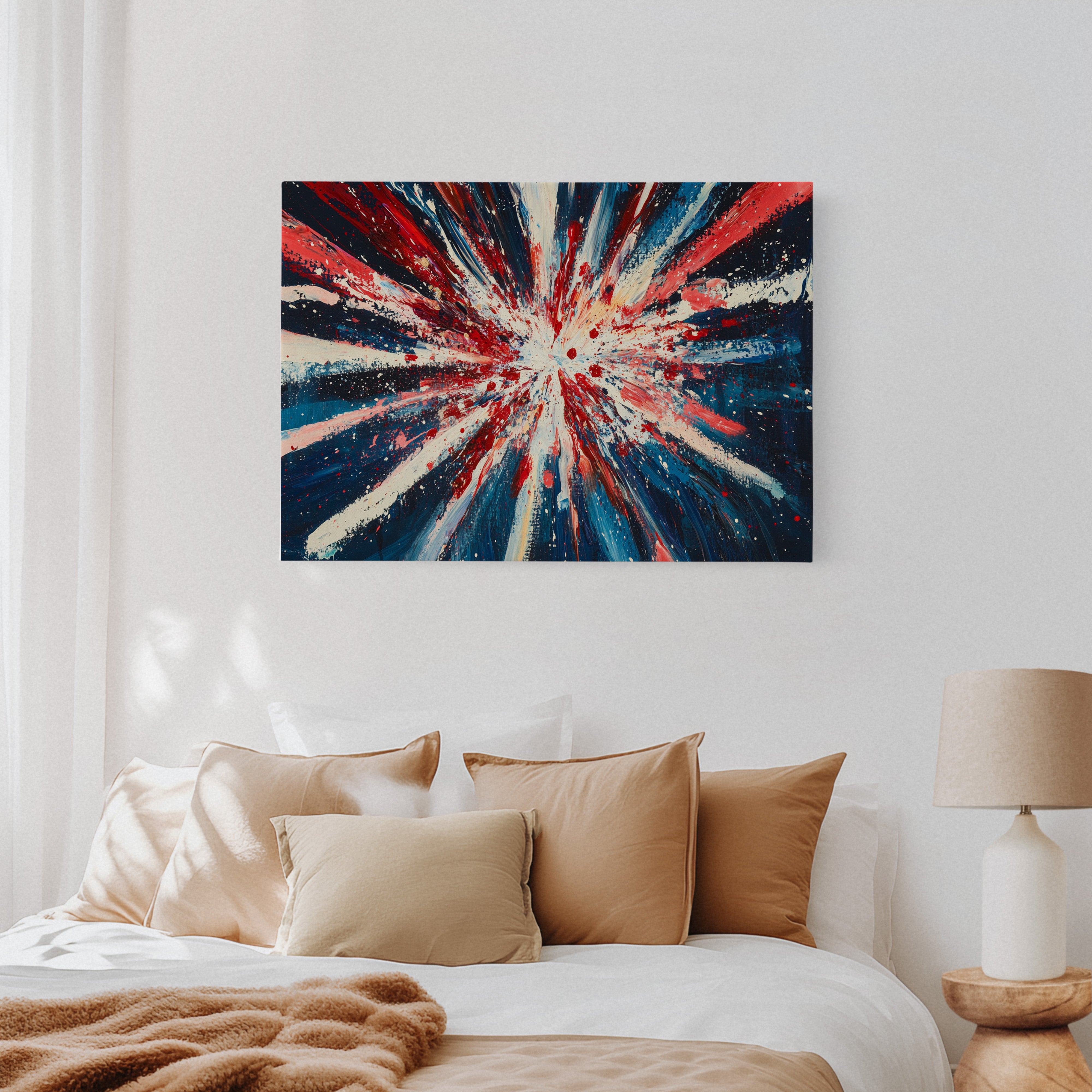 Stars Burst Into Patriotic Light