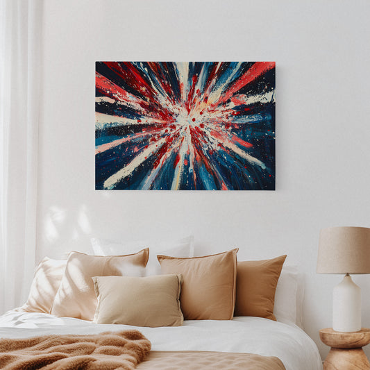Stars Burst Into Patriotic Light