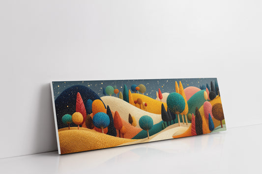 Whimsical Starlit Hills