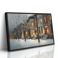 Warm Lights on a Winter Street