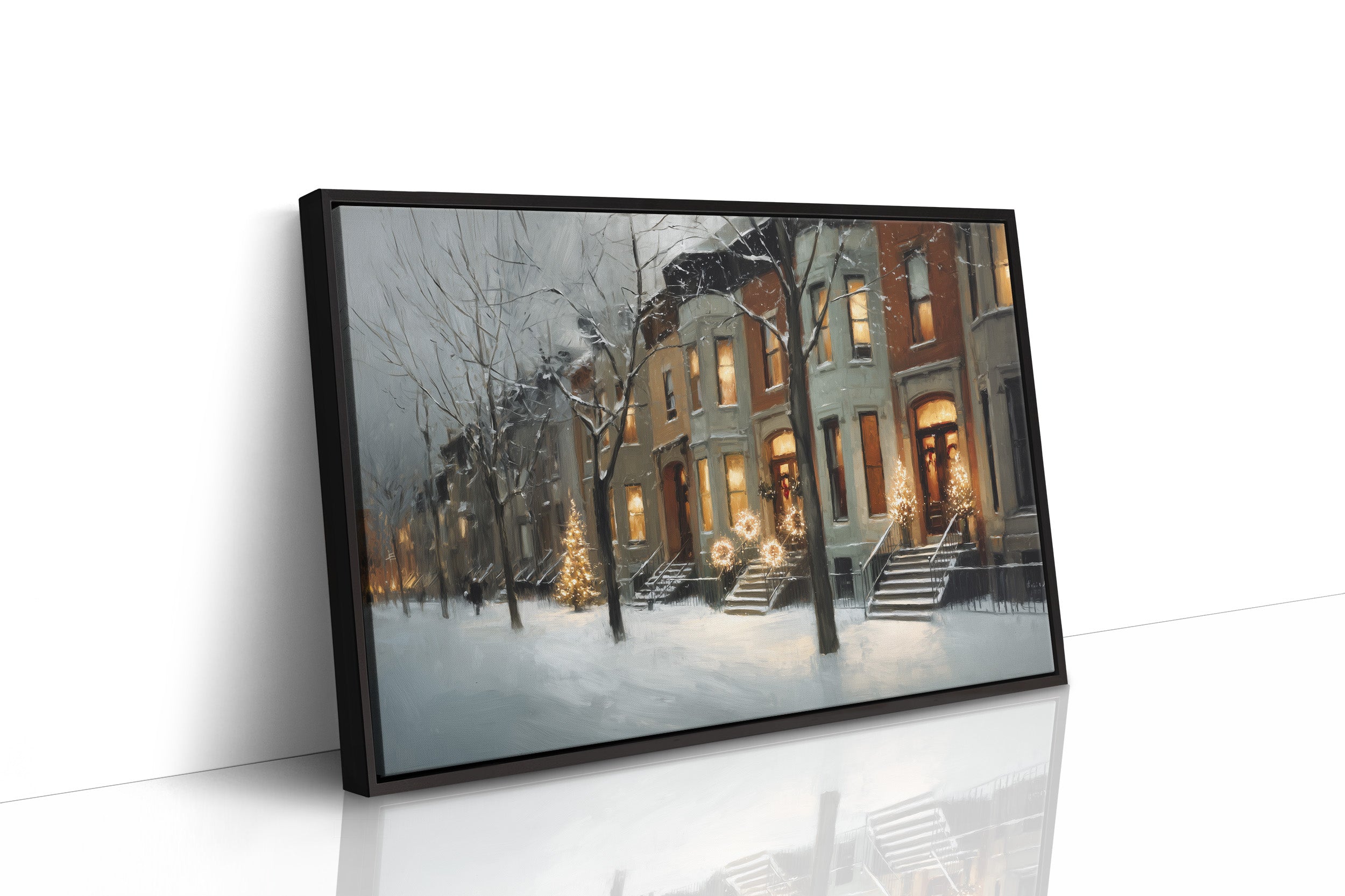 Warm Lights on a Winter Street